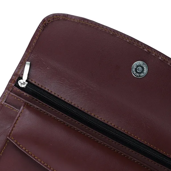 Women Essential Everyday Leather Clutch Wallet
