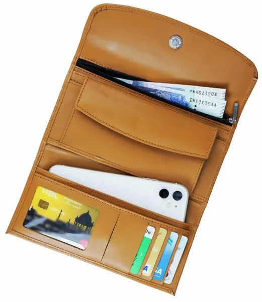 Women Essential Everyday Leather Clutch Wallet