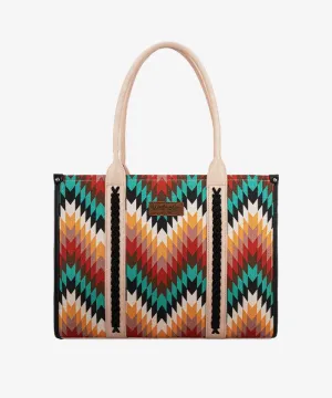 Wrangler Southwestern Pattern Large Concealed Carry Wide Tote