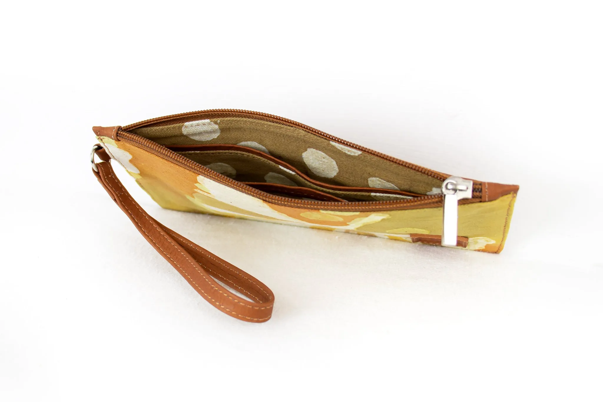 Wrist Clutch - Ginkgo Golden
