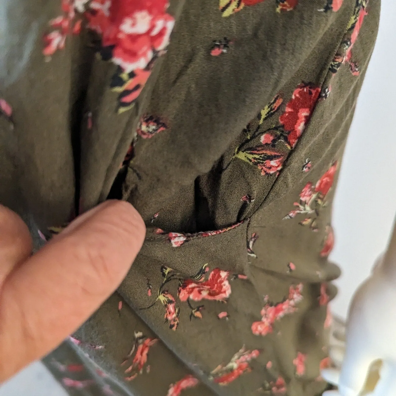 Xhilaration Floral Halter Romper / Medium